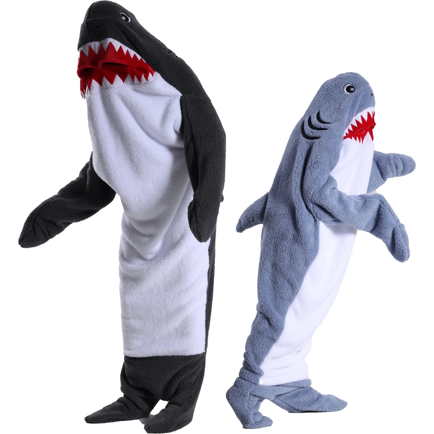 Fluffy Fleece Marine Animal Shark Dolphin Whale Sleeping Bag Blanket